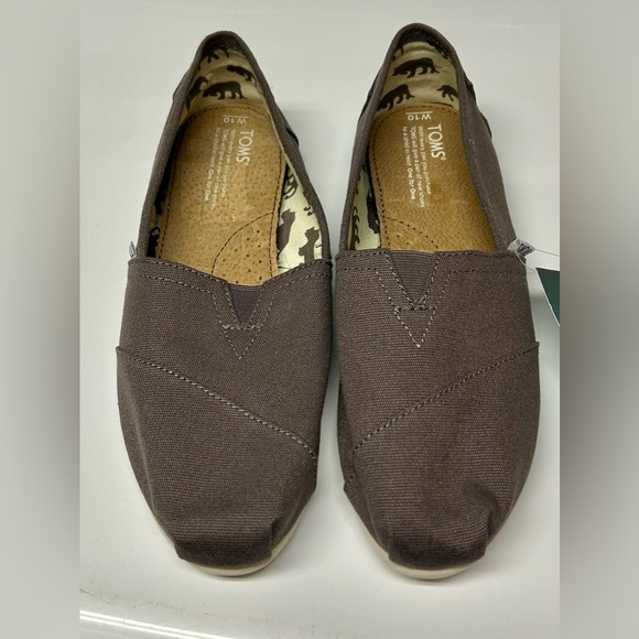 Grey Ash Canvas TOMS-Women’s Classics Size 10 - Picture 1 of 4